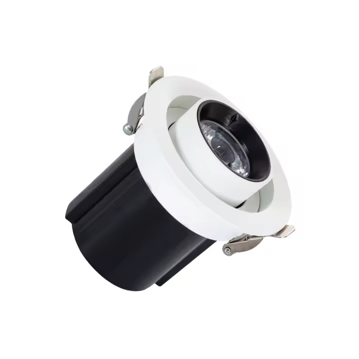 Ledkia Foco Downlight LED 12W Circular Extraíble LIFUD Corte Ø 75 mm 3000K Blanco Cálido - 1