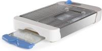 TO 1010, Sartén tostadora, horizontal, 600 W, 2 barras de cuarzo, 6 niveles de tostado, temporizador, rejilla acero inoxidable, pulsadores encendido parada, bandeja recogemigas, color blanco - details 1