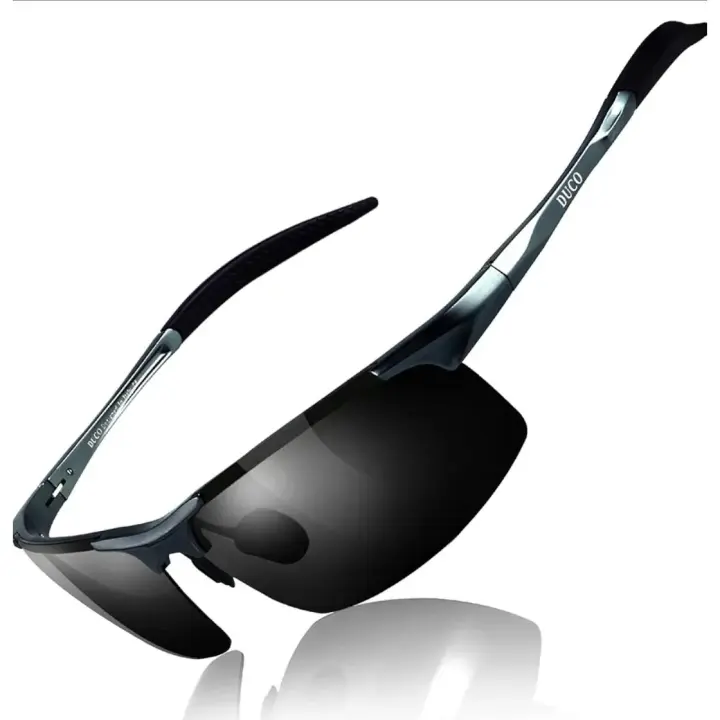 Gafas de sol deportivas polarizadas para hombre con ultraligero y marco de metal irrompible, 100% - 1