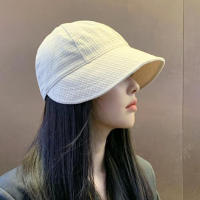 Gorro De Sol Plegable Para Mujer Protección Solar Verano Playa Ajustable Algodón Amplio Sombrilla Casual - details 5