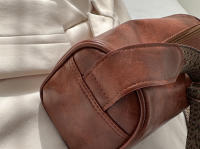 Bolso Pequeño Para Mujer En Cuero PU Vintage Estilo Bostón Bolso De Hombro Crossbody Moda Casual Viaje Sin Decoración Cierre De Cremallera - details 21