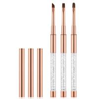 Cepillos De Limpieza Para Uñas Con Cabeza Angular Redonda Resistente Al Acrílico Para Eliminación De Cutículas Y Limpieza De Manicura - details 8