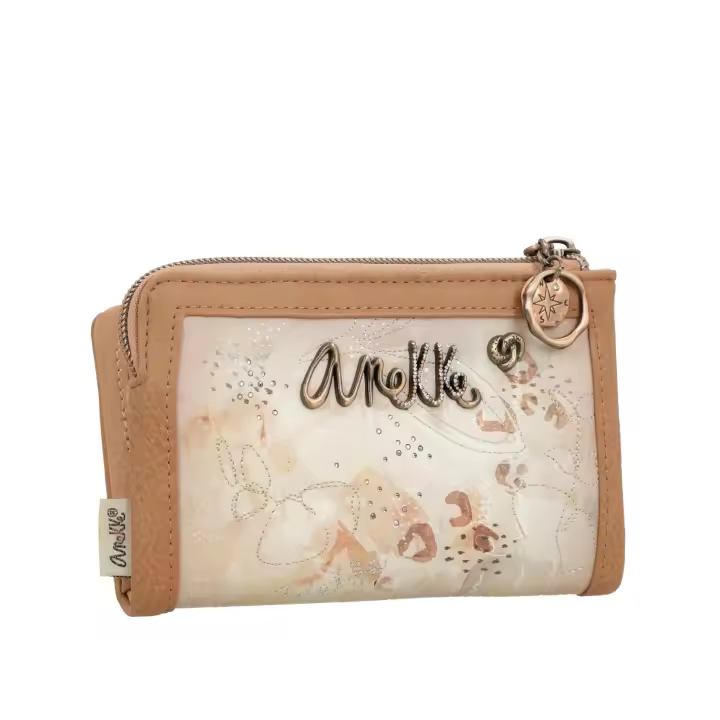 Billetero de mujer Stories - Anekke Memories - Tamaño mediano - Material flexible - Monedero con cierre de cremallera - Tarjetero con múltiples ranuras - Ref. 40819-912 - Mide 15 x 10 x 3 cm - 1