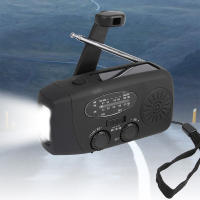 Radio De Mano Con LED Y Alerta Meteorológica AM/FM NOAA Portátil Generador Solar Con Dynamo Y 2000mAh Para Emergencias - details 1