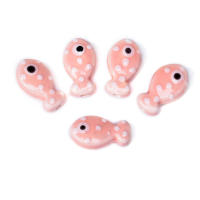10pcs Cuentas De Cerámica En Forma De Pez Para Fabricación De Joyas Pulseras Y Collares Accesorios De Encanto Coloridos - details 9