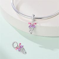Encantos De Borla De Corazón Rosa En Plata 925 Encantos De Bolas Para Pulseras Originales DIY Joyería Accesorios De Moda Para Mujer - details 6