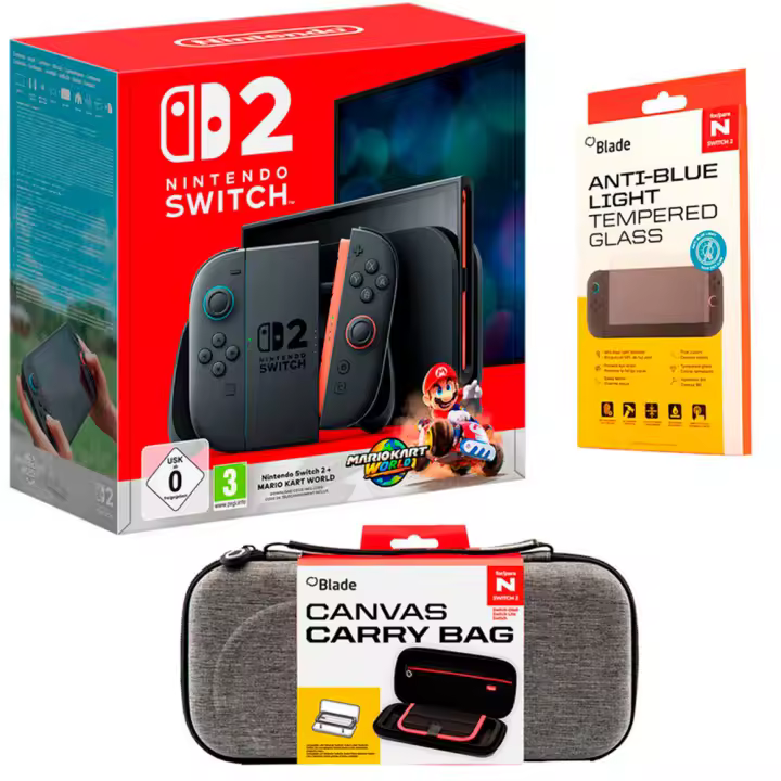 CONSOLA NINTENDO SWITCH 2 + MARIO KART WORLD SWITCH 2 PACK GV 1 Nueva a Estrenar - España - 1