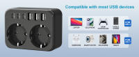 Enchufe De Poder 3500W Con 2 Salidas AC 6 USB 17W Carga Rápida 7 Sistema De Seguridad Para El Hogar EU Plug Power Strip - details 2