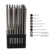 Juego De 32 Brocas Extensas De Acero De Aluminio Larga 150mm Torx Ajustable Fijador De Destornillador Para Phillips Hexagonal Y Perforadora - details 1
