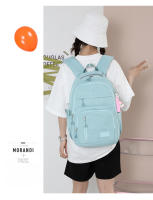 Mochila De Color Sólido Con Manija De Malla Y Correa Curvada De Alta Capacidad Para Viajes Cierre De Cremallera Capa Interna De Nylon Para Hombres Y Mujeres - details 11