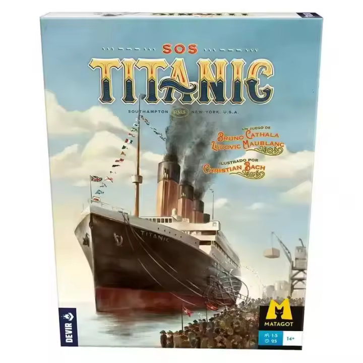 Juego de mesa cooperativo SOS Titanic BGSOSSP DEVIR - 1