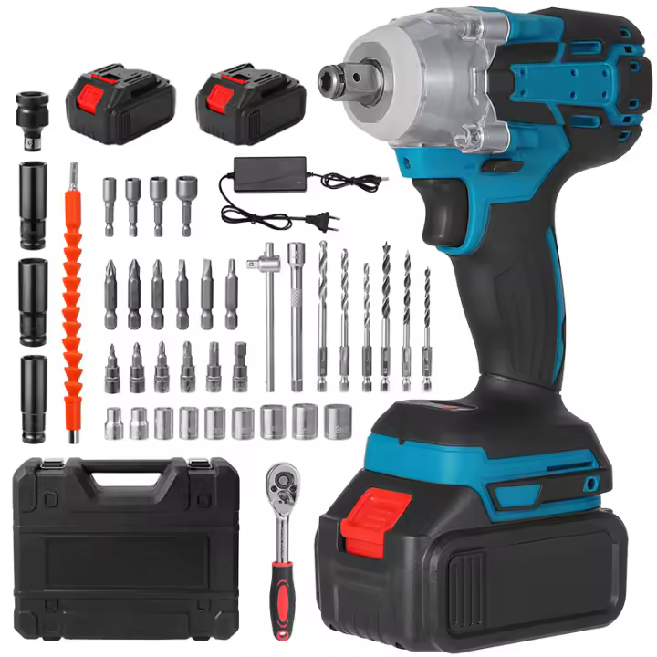 Llave de impacto eléctrica 380N.m, destornillador sin escobillas, 1/2 pulgadas, Compatible con batería Makita de 18V, herramientas eléctricas - 1
