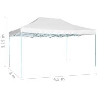 vidaXL Carpa para celebraciones plegable blanco 3x4,5 m - details 4
