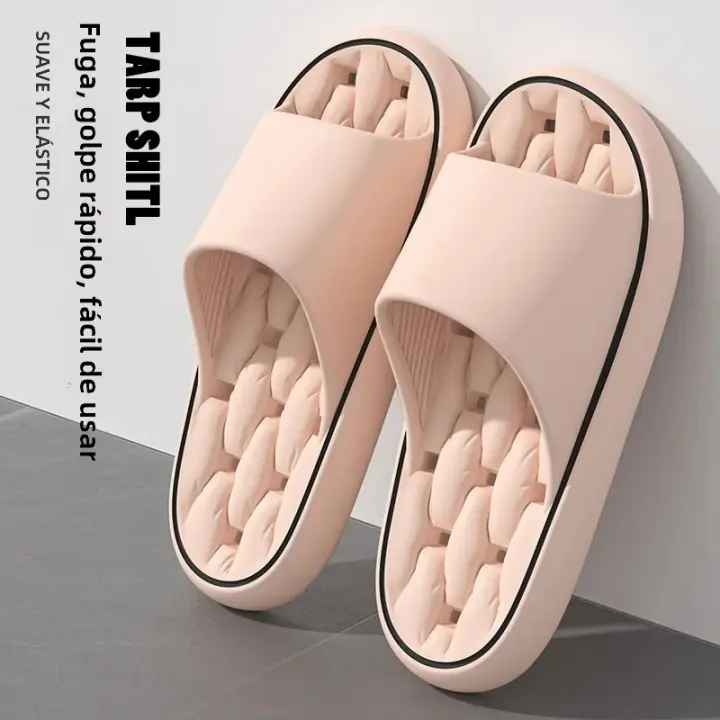 Chinelos De Baño Super Suaves Para El Hogar Chinelos De Nube Antideslizantes Para Hombres Y Mujeres Sandalias De Interior EVA - 1