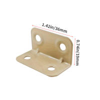 Brackets De Ángulo L Marrón Militar Para Reforzar Muebles Armarios Mesas Y Sillas Accesorios De Hardware De Madera - details 2