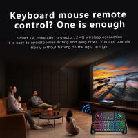 Teclado Mini RGB Bluetooth 5.0 2.4G Wireless Dual-mode Recargable Con Touchpad Para Android TV Box Teclado Inalámbrico Para Laptop - details 4