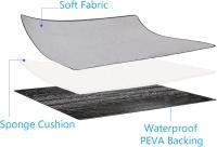 Manta de Picnic 150 x 200 cm,Impermeable Rayas Manta de Playa portátil,Manta de Camping Aislada a Prueba de Arena con Asa de Transporte, Picnic/Al Aire Libre/Camping/Playa/Parque - details 3