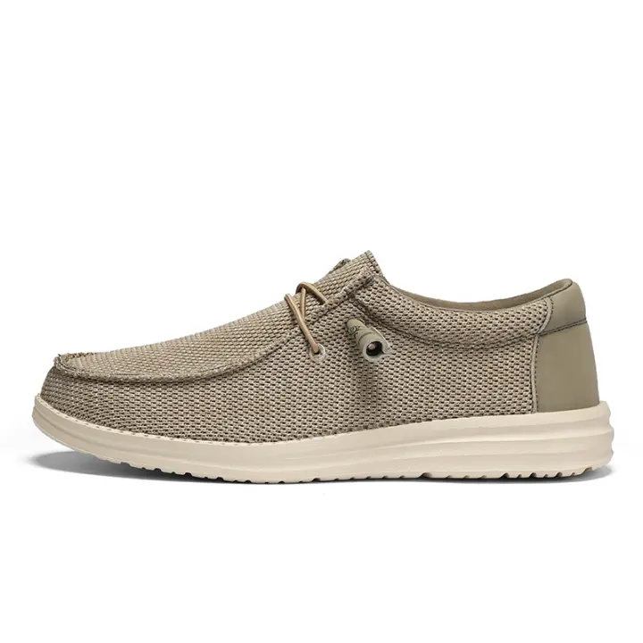 Mocasines informales para hombre, zapatillas sin cordones, alpargatas de lona ligeras para negocios, zapatos para caminar - 1