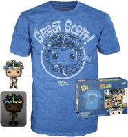 Funko  DOC Helmet Regreso al Futuro CAsco GITD  Camiseta  M Pop and Tee Back Future Emmet Brown - details 0