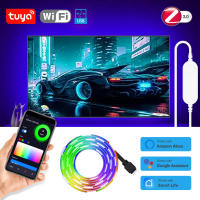 Tira De LED RGB Inteligente WiFi USB RF/Tuya Zigbee Para TV Compatible Con Alexa Y Google Iluminación Smart Home Para Sala De Estar - details 0