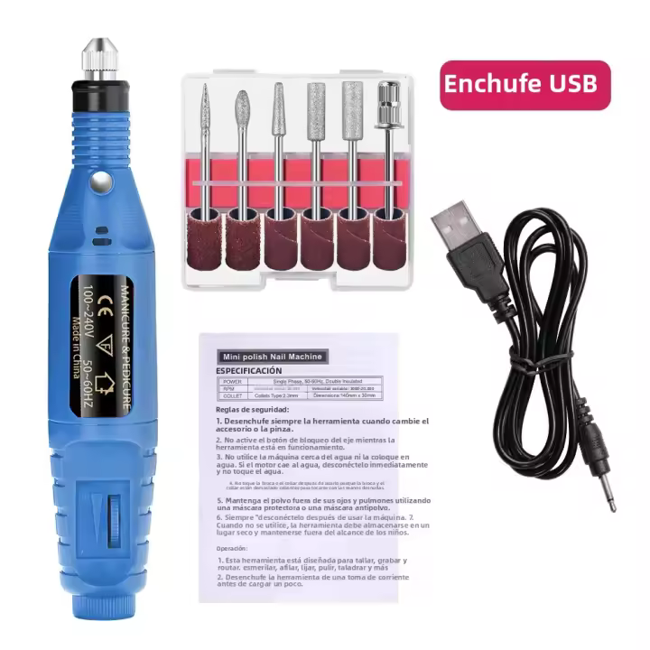 Juego De Linterna Para Uñas Eléctrica Máquina De Pulir Y Moldear Herramientas Profesionales Para Manicura Y Pedicura Cortador De Uñas Y Herramientas De Pulido Fuerte - 1