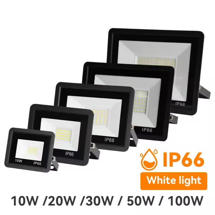 Reflector de luz LED para exteriores, lámpara de pared impermeable IP66, 10W, 20W, 30W, 50W, 100W, CA 220V, para jardín - 1