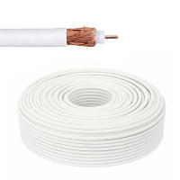 Cable coaxial para antena de tv y parabólica. Camisa de cobre  5-20m. Longitud a elegir - details 1
