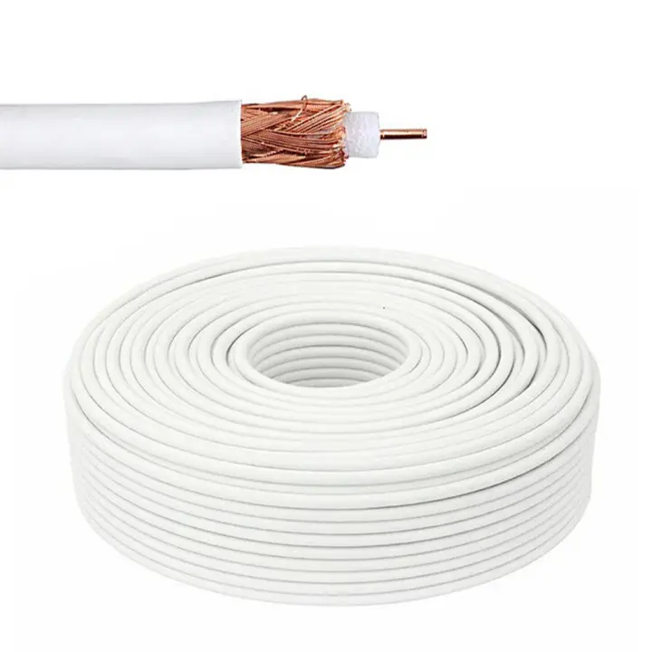 Cable coaxial para antena de tv y parabólica. Camisa de cobre  5-20m. Longitud a elegir - 1