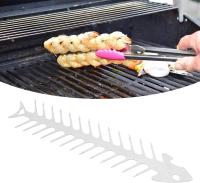 Brochetas para barbacoa, brochetas de espina de pescado de Maple inoxidable, brocetas creativas reutilizables para barbacoa - details 0