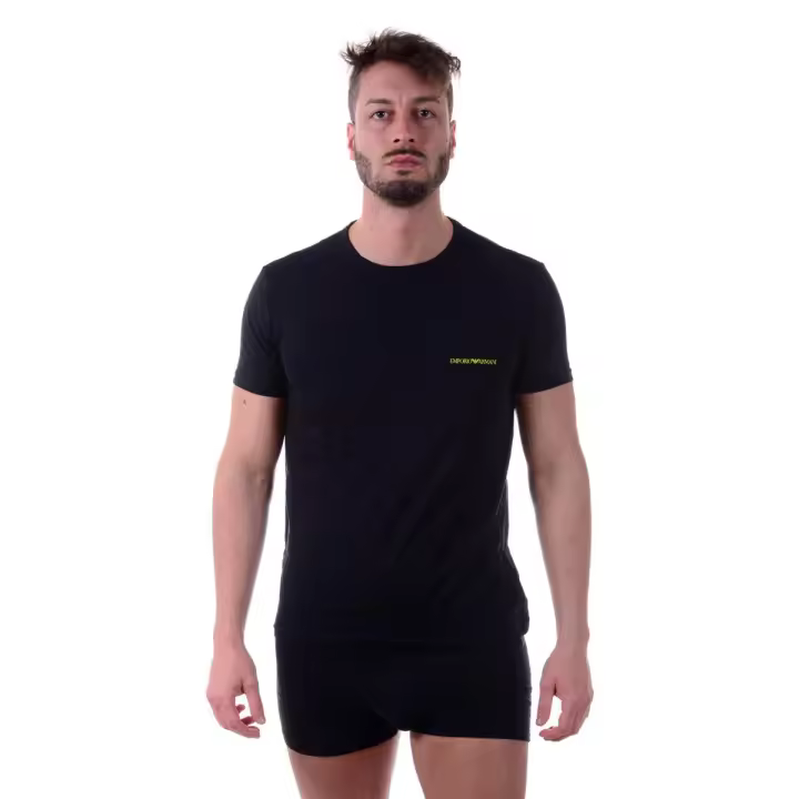 Camiseta Emporio Armani Cotton Man Negro 1108537 P717 20 - 1