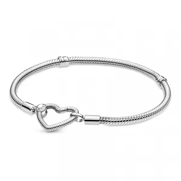 Pandora - Pulsera Pandora Moments Cadena de Serpiente con Hebilla de Corazón 599539C00 - 1