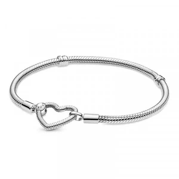 Pandora - Pulsera Pandora Moments Cadena de Serpiente con Hebilla de Corazón 599539C00 - 1