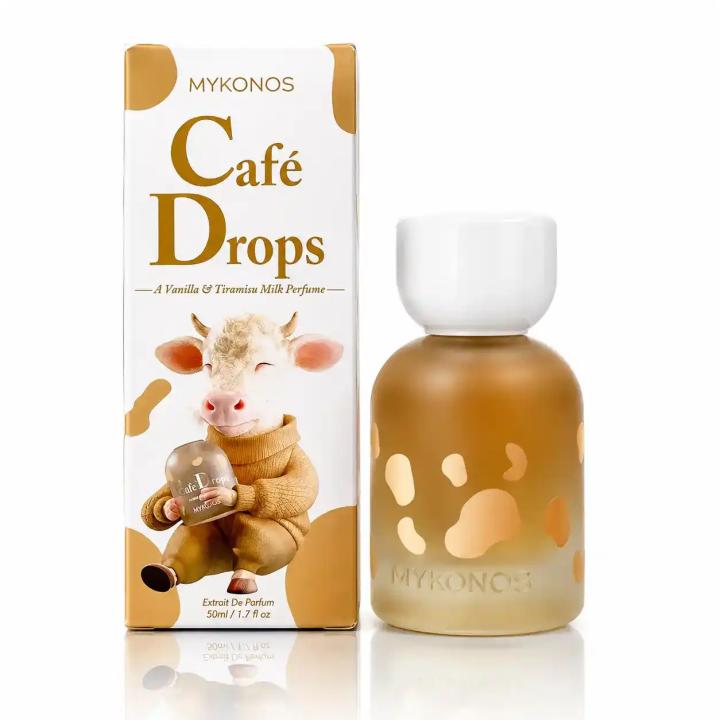 Mykonos Cafe Drops Extrait 50 ml · Café Vainilla · Gourmand Unisex — oferta en Miravia