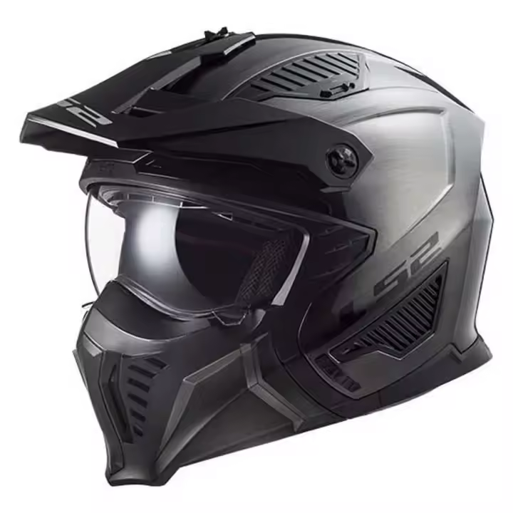 Ls2 Casco Convertible Of606 Drifter Gris Adulto - 1