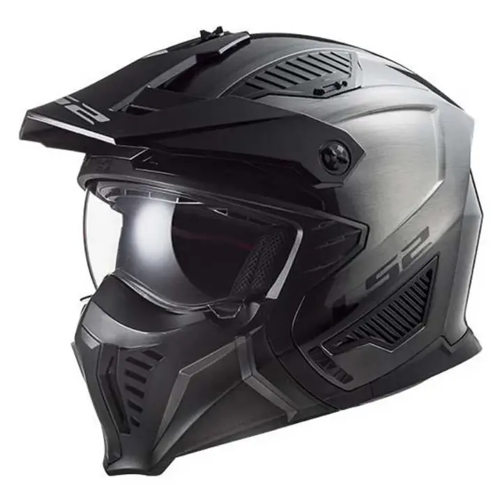 Ls2 Casco Convertible Of606 Drifter Gris Adulto - 1