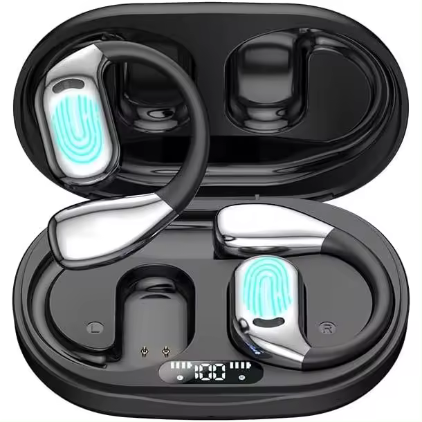 Auriculares con traducción de IA en tiempo real, auriculares con traductor 3 en 1, 144 idiomas y acentos, dispositivo con traductor de idiomas compatible con iOS y Android para viajes, negocios y aprendizaje (negro) - 1