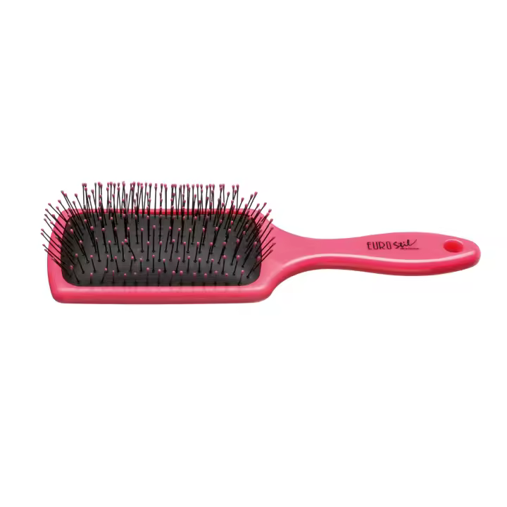 CEPILLO RECTANGULAR ROSA FLUOR GRANDE (marca: Eurostil) - 1