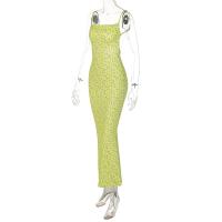 Vestido Largo Sin Mangas Elegante Para Mujer Hawthaw Con Estampado Floral Bodycon Espalda Descubierta Para Verano 2024 - details 32