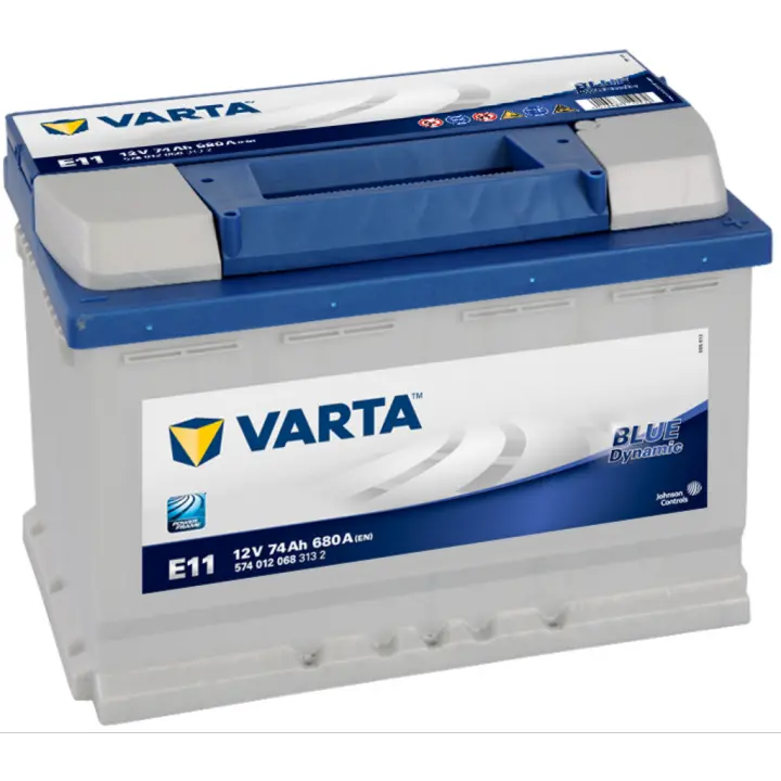 Batería Varta E11 Blue Dynamic 12V - 74Ah/680A (EN) 574 012 068 313 2 Caja L3 - Energía Fiable y Mayor Versatilidad para Coches Modernos - 1