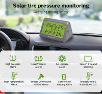 Sistema De Monitoreo De Presión De Neumáticos Para Coche Deelife TPMS Solar Control De Presión De Neumáticos Con Sensor Reemplazable Función De Medición De Temperatura Y Humedad En El Coche - details 1