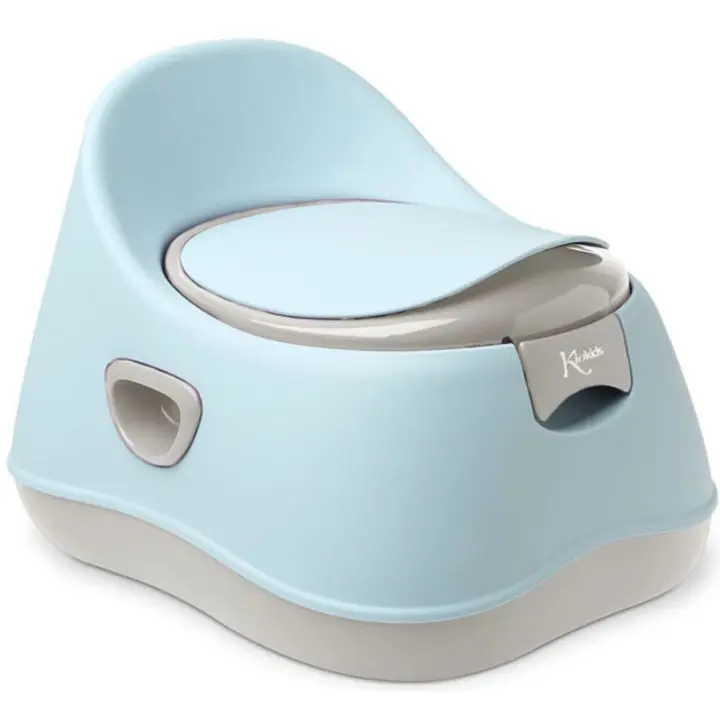 Kiokids Orinal para Bebe Desmontable con Tapa con Asas Respaldo y Antideslizante Rosa - 1
