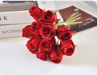 Bouquet De Rosas Rosa De 24CM Decoración Para El Hogar Propiedades Fotográficas Guía De Carretera Para Boda Flores Artificiales - details 30