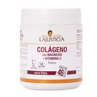 Colágeno Marino con Magnesio y Vitamina C, 350g Polvo, sabor Fresa de Ana Maria Lajusticia - 1