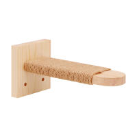 Juego De 2 Puestos Para Gatos Con Cuerda De Escalada Y Estante Montado En La Pared Gym De Selva Para Gatos Domésticos Interiores Poste De Rascado Escalera Juguete Interactivo - details 11