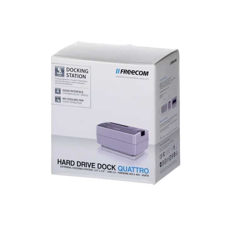 Verbatim Freecom Estación de Acoplamiento Para Disco Duro SATA Base de Conexión Externa USB 2.0 Esata Firewire400 Firewire800 - 1