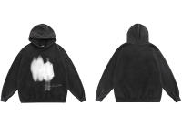 Sudadera De Capucha Oversized Hip Hop Para Hombre Streetwear Gráfico Retro Negro Unisex Cuello Alto Manga Completa Material Algodón Y Poliéster - details 2
