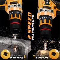 Taladro Inalámbrico Compacto De 2300rpm 1065IN-LBS En Amarillo Y Negro Con Motor Brushless Para Batería DEWALT 20V Herramienta Eléctrica Para DIY En El Hogar - details 3