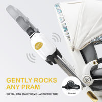 Baby Rocker, Gorila de Bebé portátil, MCE Suavemente cualquier cochecito o cochecito, Bebé vibrador de velocdad ajustable y recargable USB, Ayuda para dormir Bebé recién nacido Essentials debe mantener regalgos, - details 2