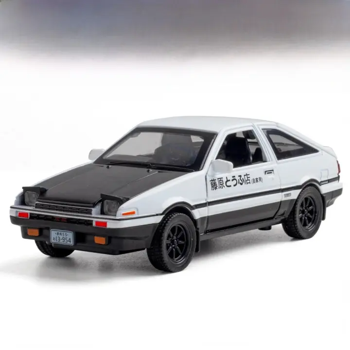 Coche De Colección Toyota AE86 1:32 Con Luz Y Sonido Puertas Abatibles Modelo De Metal Regalo Educativo Para Niños - 1