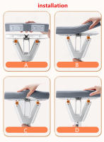 Mopa De Tela Plegable Para Limpieza Del Hogar Con Cabezal De Algodón Recambiable Y Mango Telescopio Eco-amigable - details 9